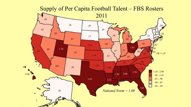 College Football Map 2012