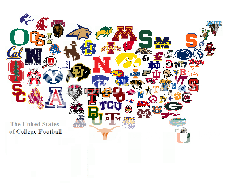 College Football Map 2012