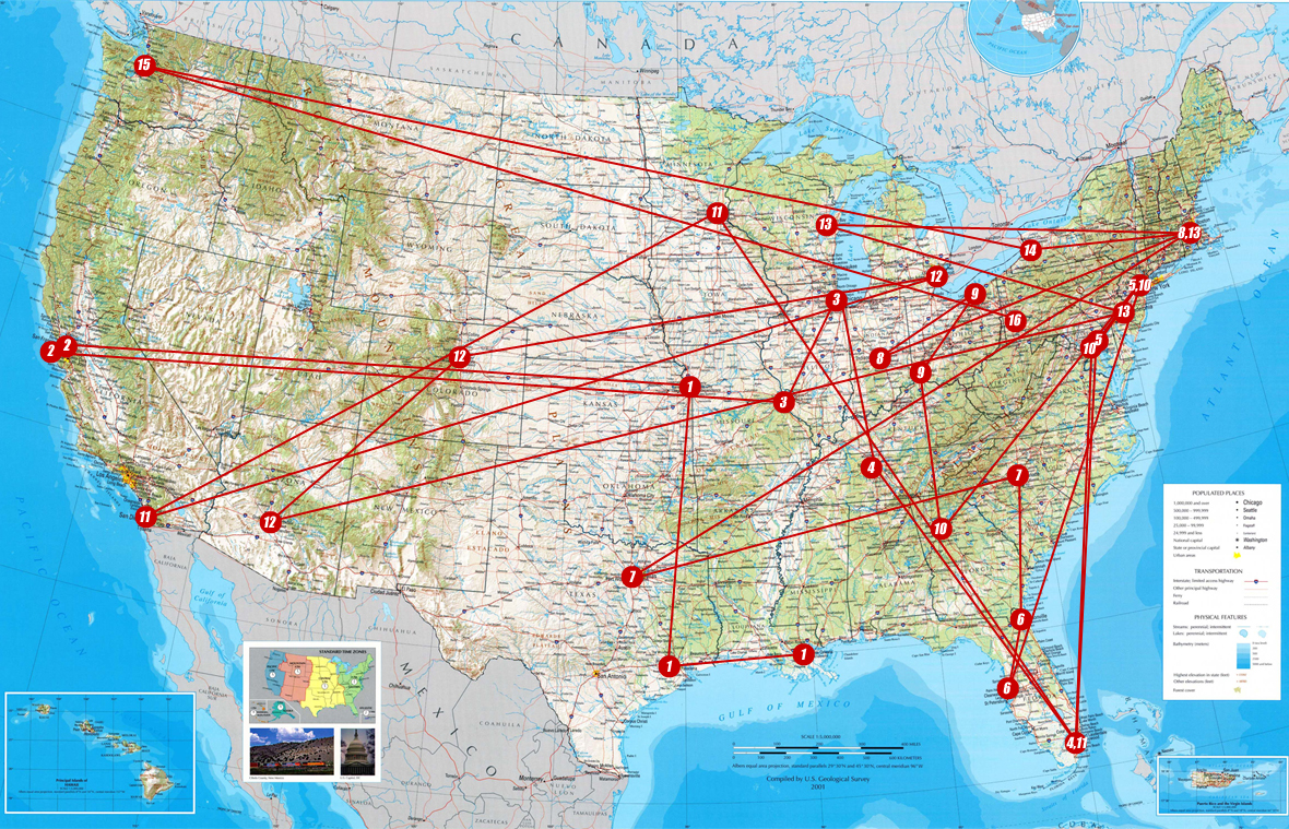 College Football Map Of Teams