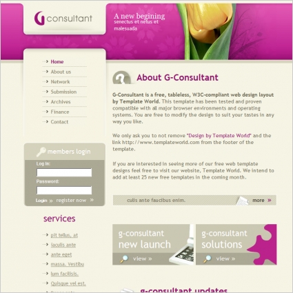 Consultancy Website Templates Free Download