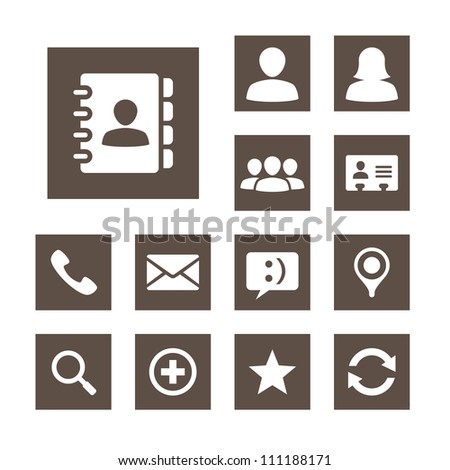 Contact Icon Vector