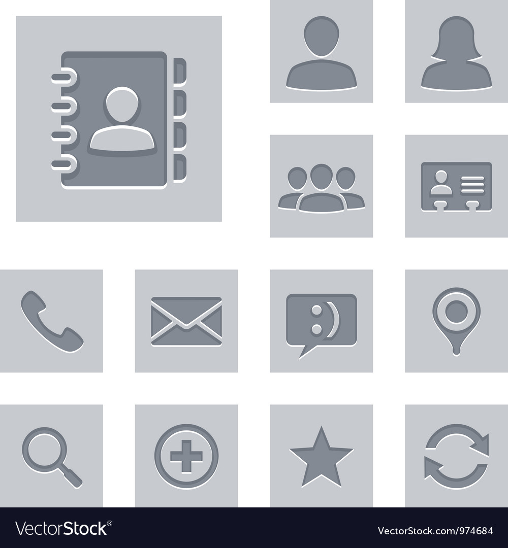 Contact Icons Vector Free