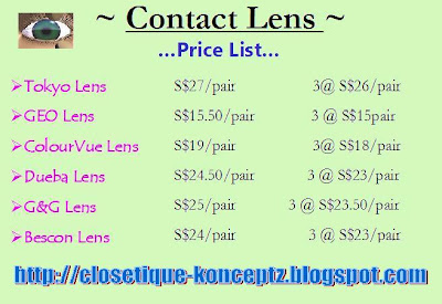 Contact Lenses Brands Prices