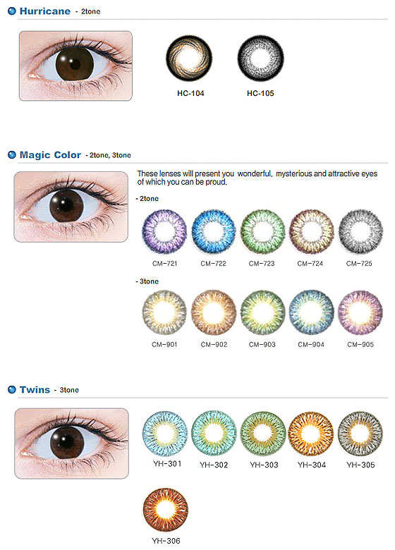 Contact Lenses Colors