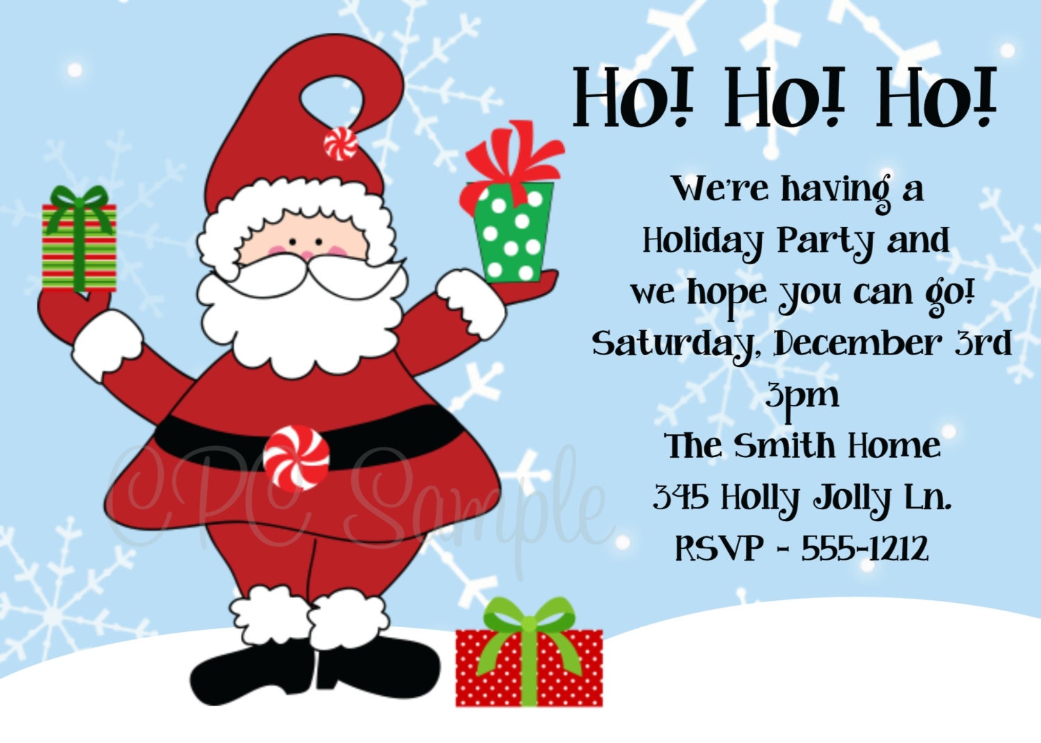 Corporate Christmas Party Invitations Wording