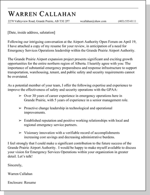 Covering Letter Format For Company