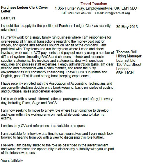 Covering Letter Template Uk