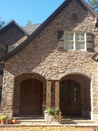 Cultured Stone Wall Section