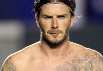 David Beckham Tattoos Chest