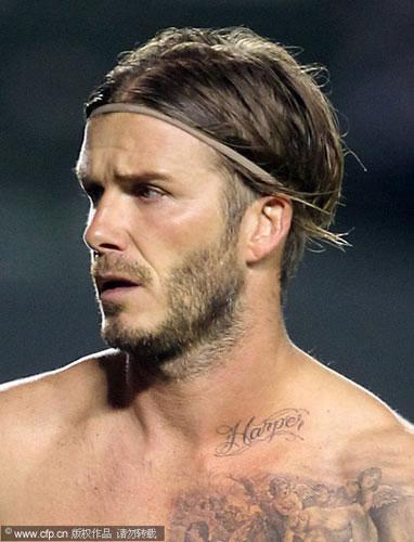 David Beckham Tattoos Chest