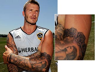 David Beckham Tattoos Sleeve
