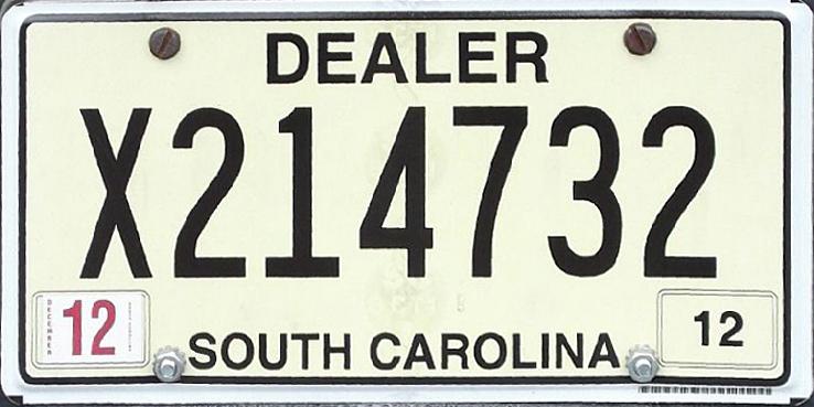 Dealer Plate 2012