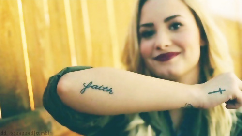 Demi Lovato Tattoo Faith