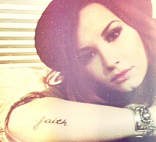 Demi Lovato Tattoo Faith
