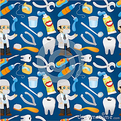 Dentist Tools Cartoon