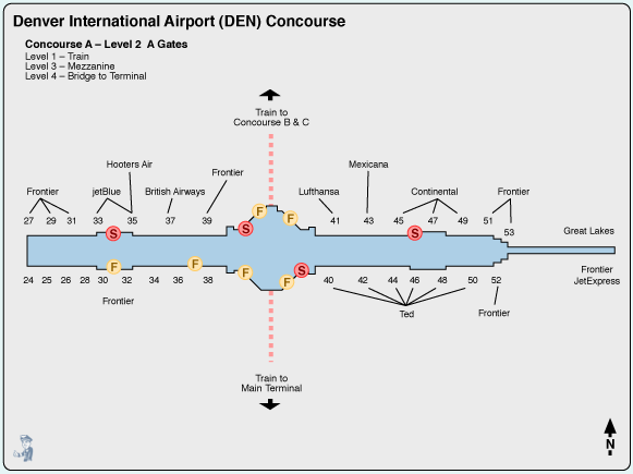Denver Airport Map