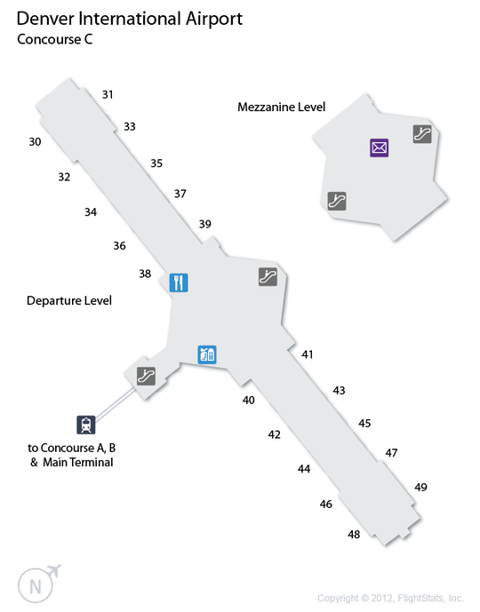 Denver Airport Map