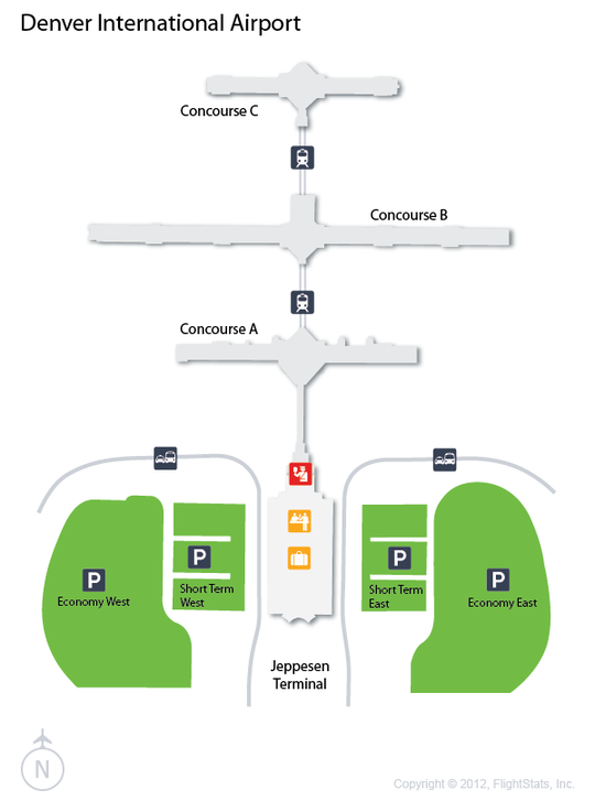 Denver Airport Map Terminal