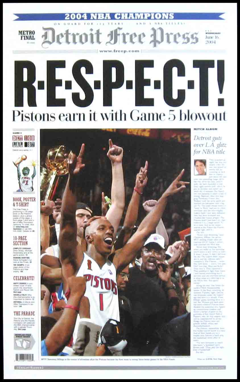 Detroit Pistons 2004 Championship Team