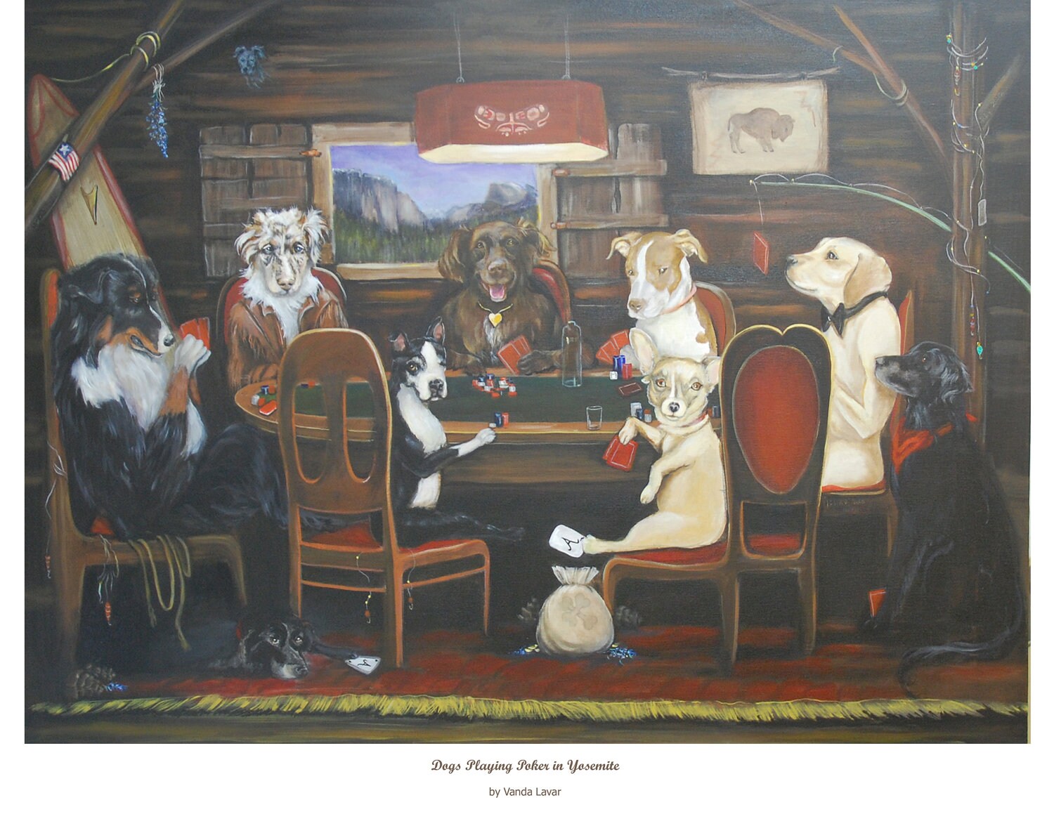 Dogs Playing Poker Canvas