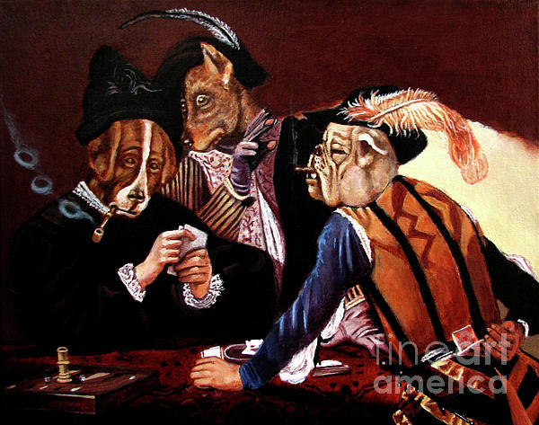 Dogs Playing Poker Canvas