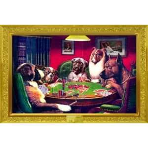 Dogs Playing Poker Canvas