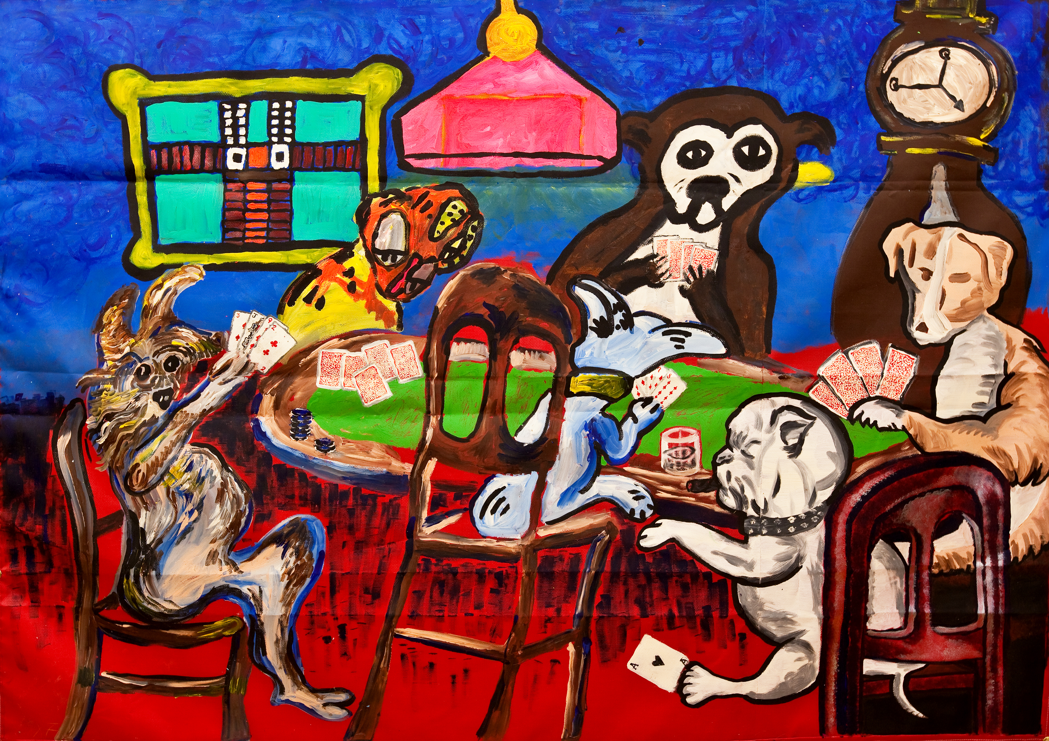 Dogs Playing Poker Painting Information