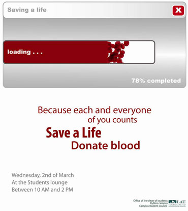 Donate Blood Save Life Poster