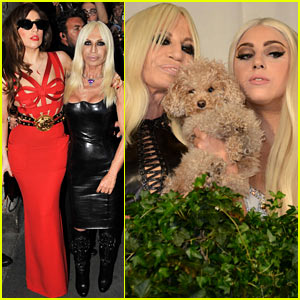 Donatella Versace And Lady Gaga