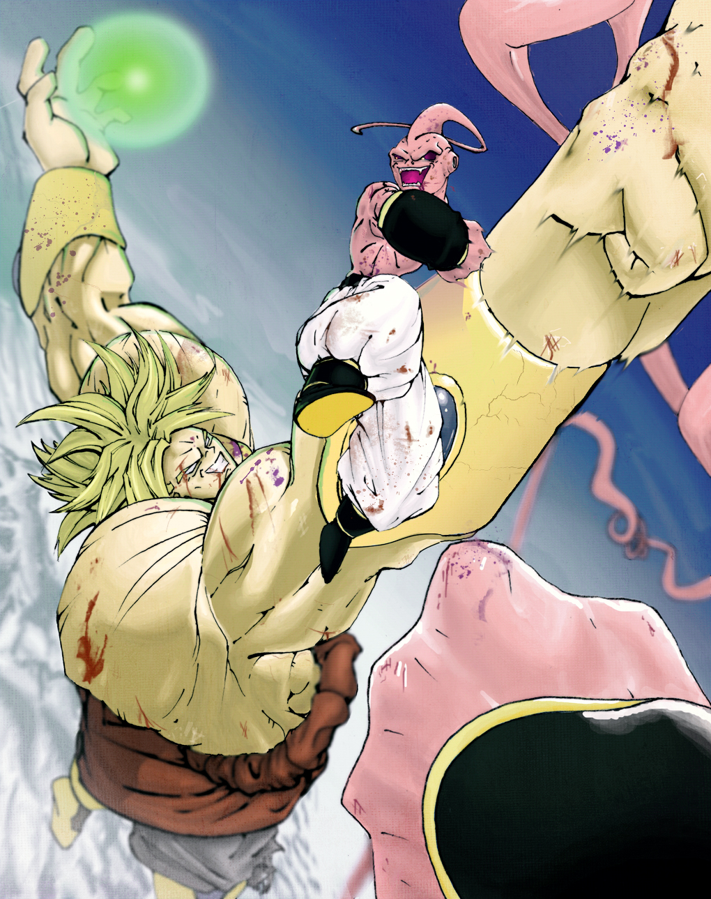 Dragon Ball Z Goku And Vegeta Vs Kid Buu