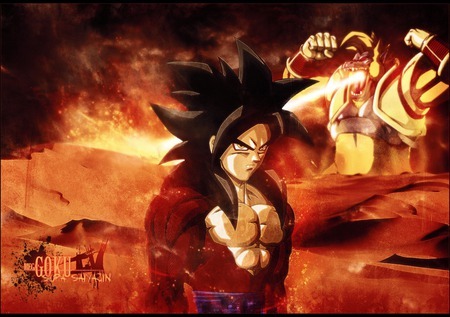 Dragon Ball Z Goku Super Saiyan 4 Kamehameha