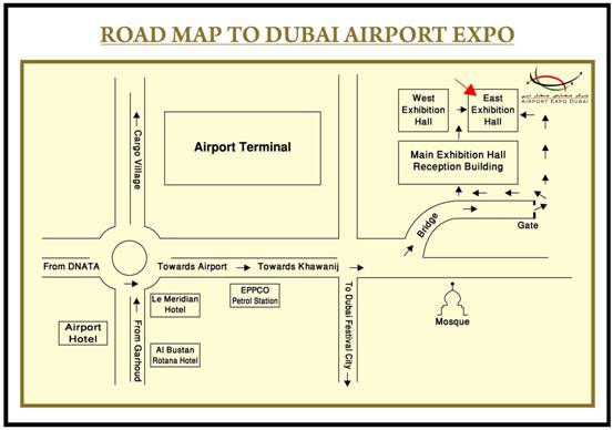 Dubai Airport Map