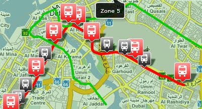 Dubai Metro Routes And Stations