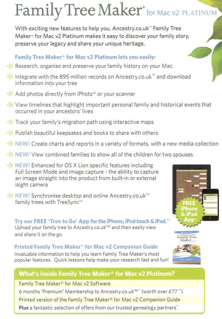 Family Tree Maker For Mac 2012