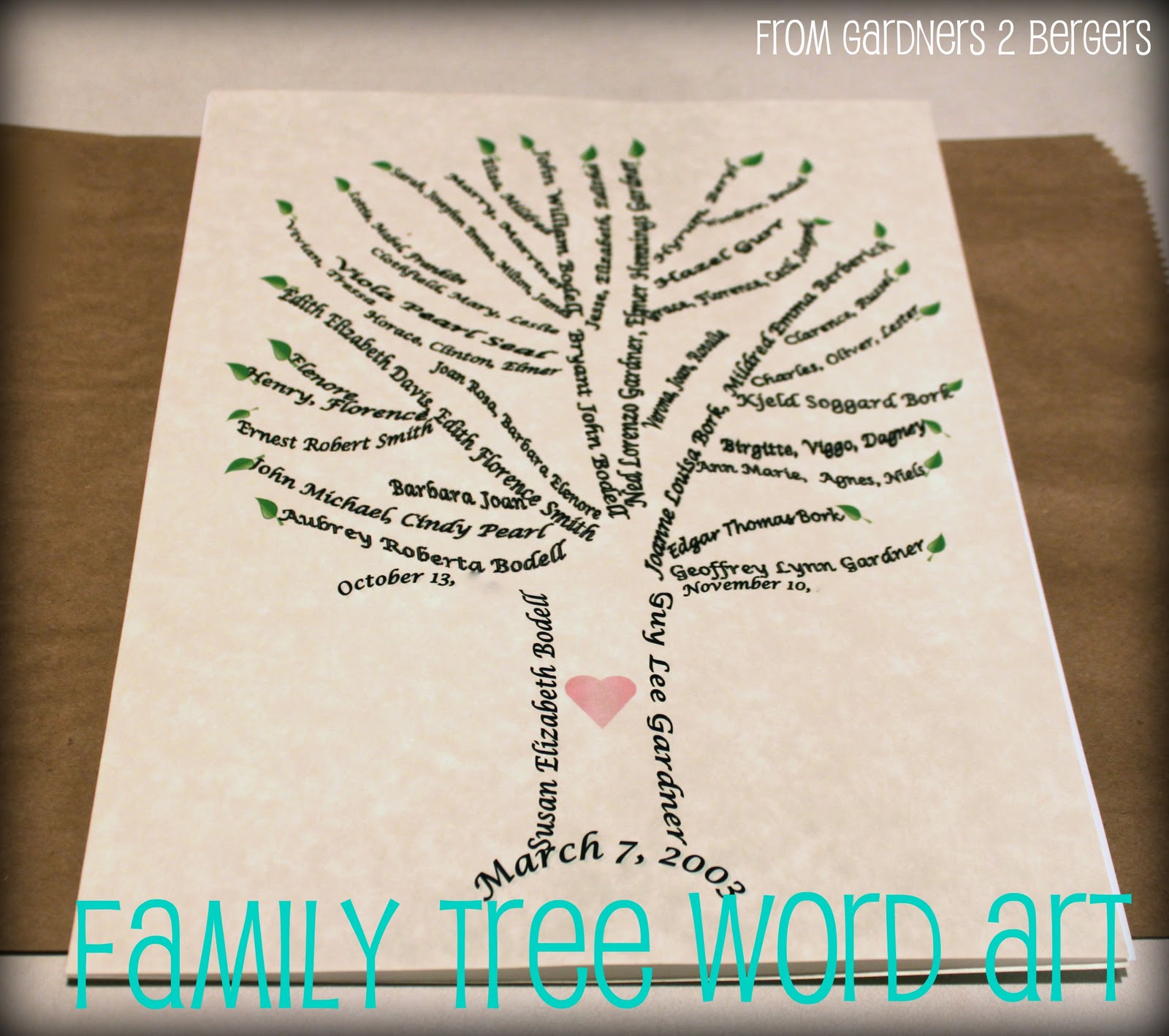Family Tree Template Free Word