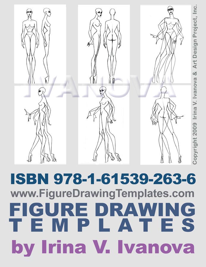 Fashion Illustration Templates Front And Back