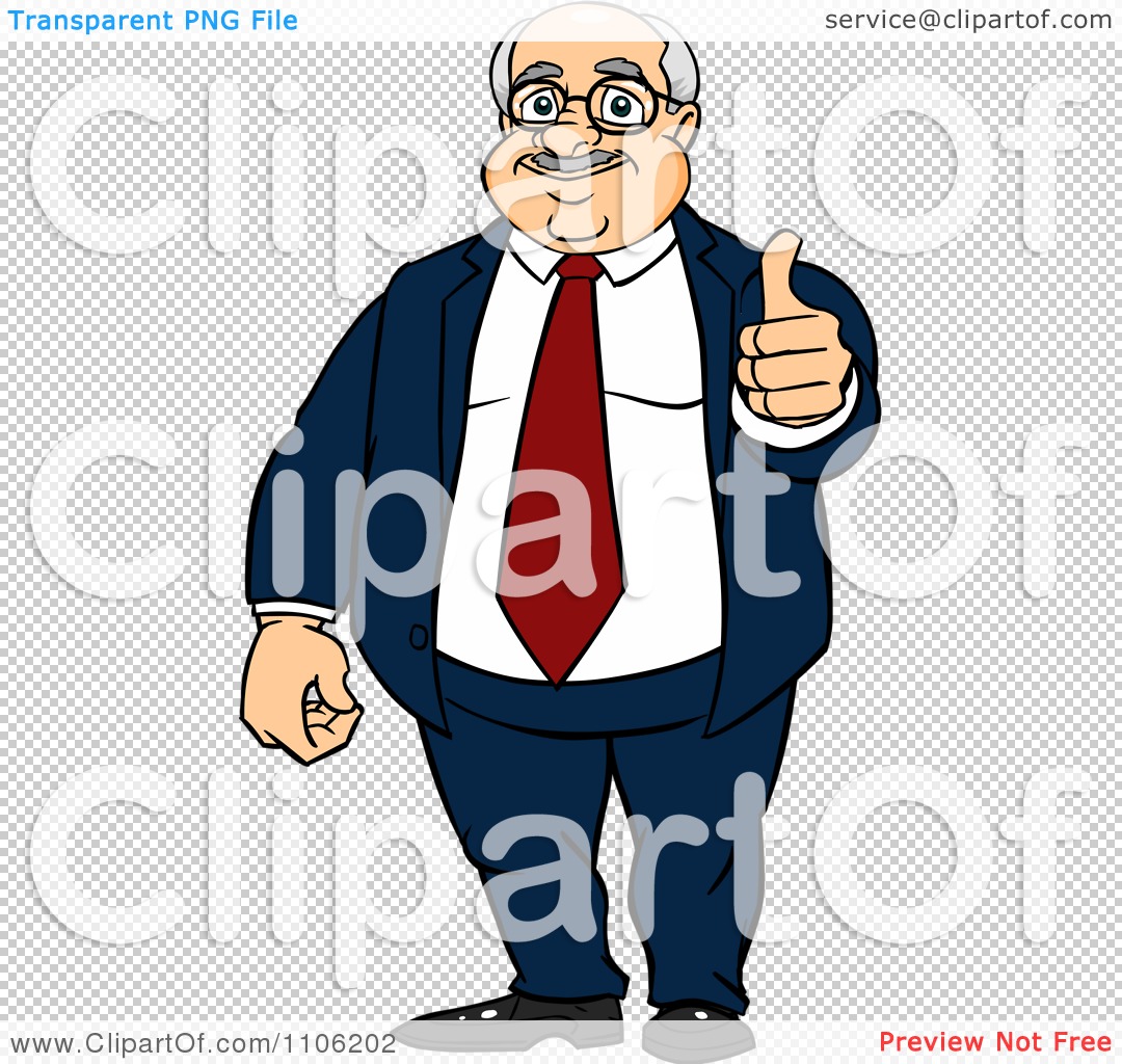 Fat Businessman Cartoon
