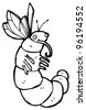 Fat Caterpillar Cartoon