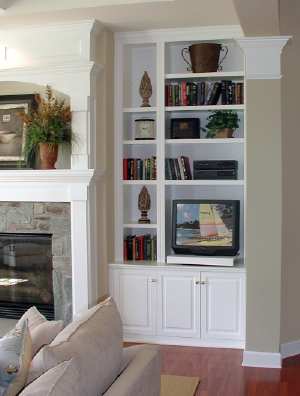 Fireplace Bookshelves Ideas