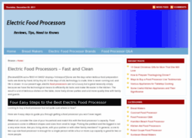 Food Processor Reviews 2012 Uk