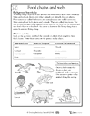 Food Web Worksheet 3rd Grade