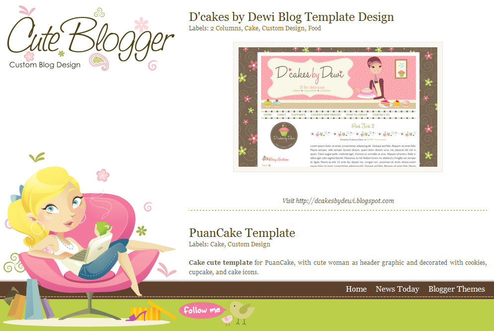 Free Blogger Templates Cute