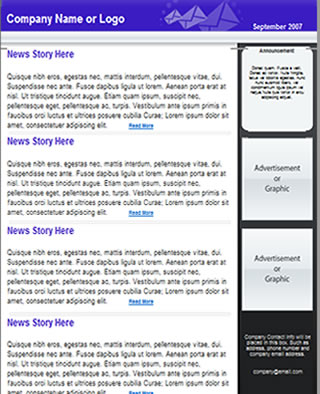 Free E Newsletter Templates Download