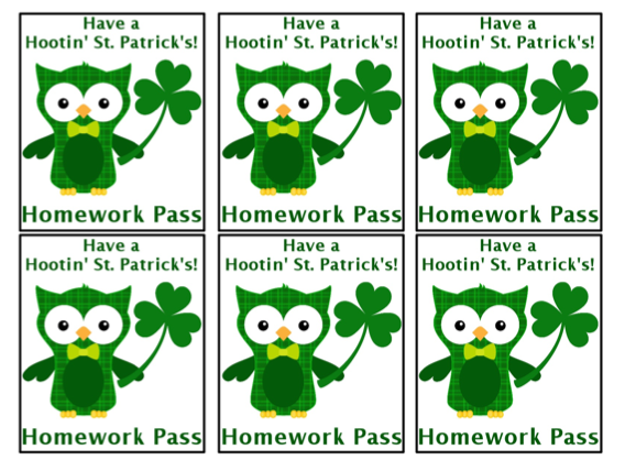 Free Homework Pass Coupon