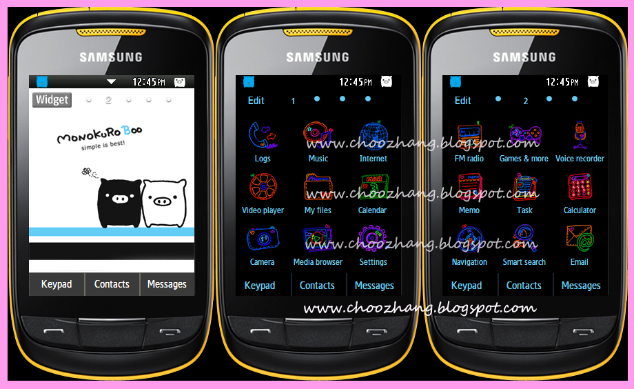 Free Mobile Themes Download For Samsung Corby 2