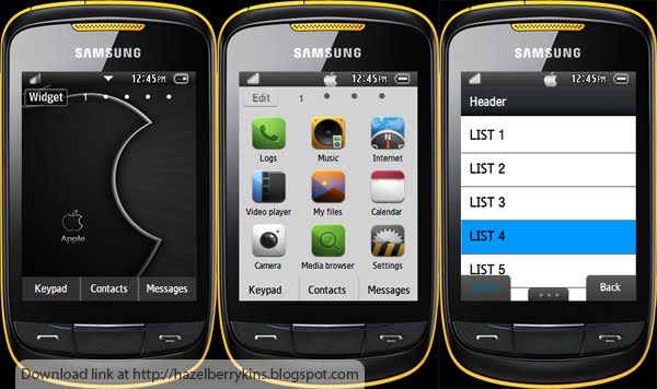 Free Mobile Themes Download For Samsung Corby 2