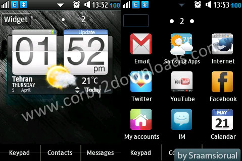 Free Mobile Themes Download For Samsung Corby 2