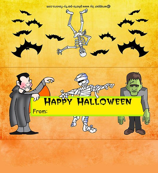 Free Printable Candy Bar Wrappers Halloween