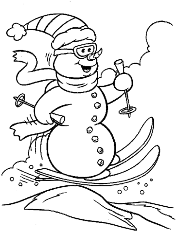 Frosty The Snowman Coloring Pages Printable