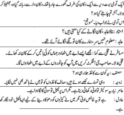 Funny Sms Jokes In Urdu 2012